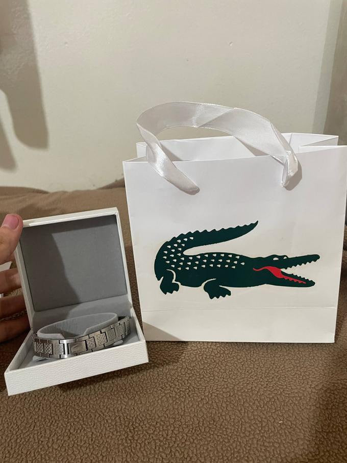 Bracelet lacoste gris