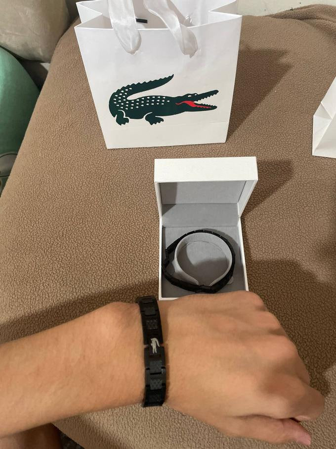 Bracelet lacoste noir